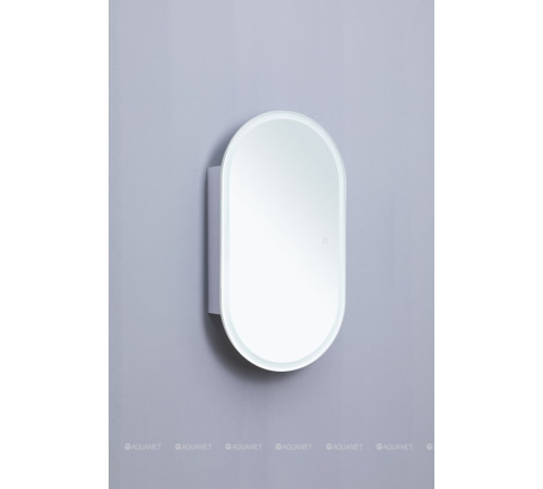 Зеркальный шкаф Aquanet Монте овал 50х90 LED 00344787