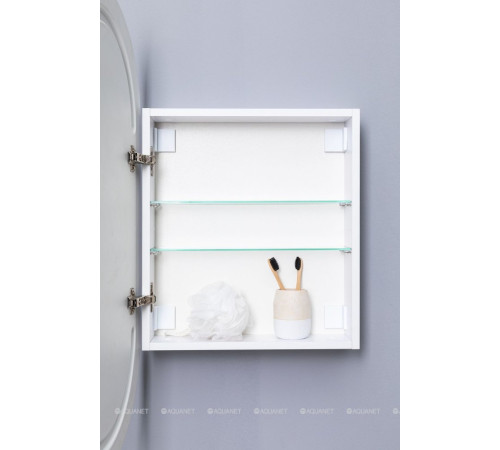 Зеркальный шкаф Aquanet Монте овал 50х90 LED 00344787