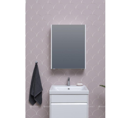 Зеркало Aquanet Палермо 60 белый глянец 00203939