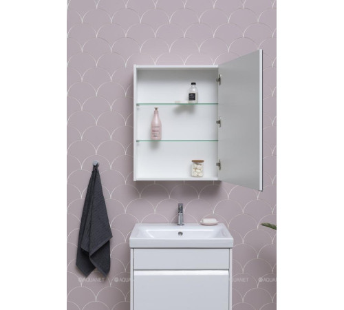 Зеркало Aquanet Палермо 60 белый глянец 00203939