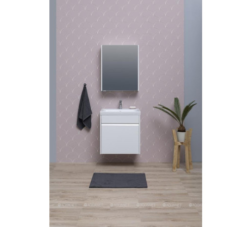 Зеркало Aquanet Палермо 60 белый глянец 00203939