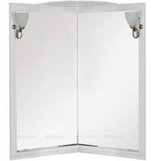 Зеркало угловое Aquanet Луис 70 001 белый без светильника 00171916
