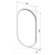 Зеркало Aquanet Монте 50x100 LED овальное 00288970