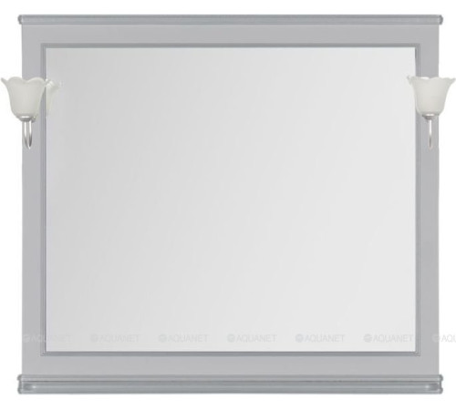 Зеркало Aquanet Валенса 110 белый кракелюр серебро 00180149