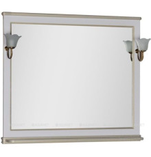 Зеркало Aquanet Валенса 110 белый кракелюр золото 00182648