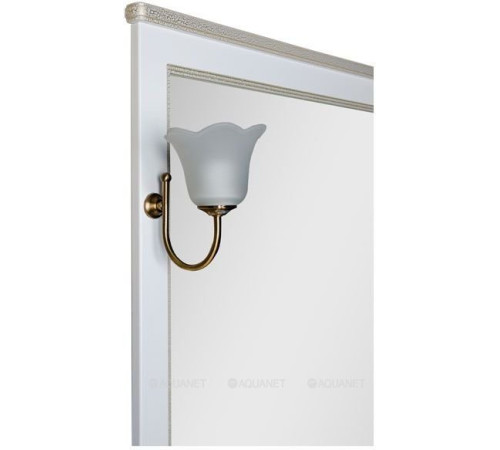 Зеркало Aquanet Валенса 110 белый кракелюр золото 00182648