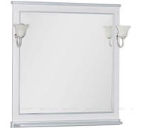 Зеркало Aquanet Валенса 90 белый кракелюр/серебро 00180040