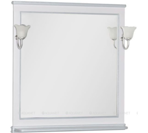 Зеркало Aquanet Валенса 90 белый кракелюр/серебро 00180040
