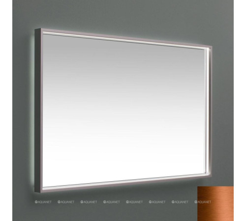 Зеркало De Aqua Алюминиум 120 см с подсветкой 4 стороны медь 00261712