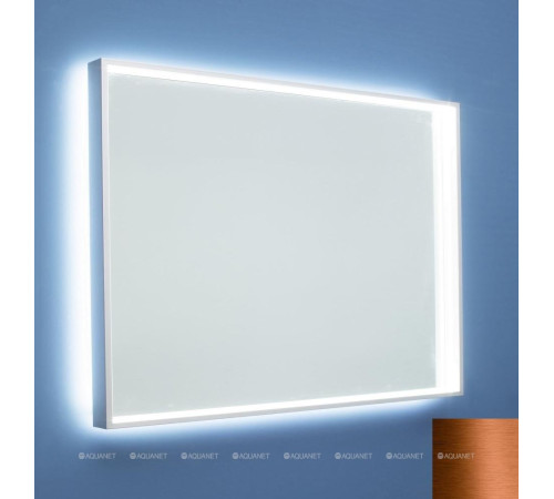 Зеркало De Aqua Алюминиум 120 см с подсветкой 4 стороны медь 00261712
