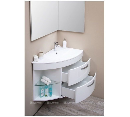 Зеркало De Aqua Трио Люкс 890х550 мм правое белый 184504