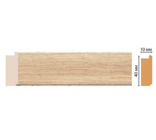 Молдинг DECOMASTER 109-11 40х10х2400 мм 109-11