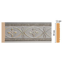 Молдинг DECOMASTER 150-55 80х12х2400 мм 150-55