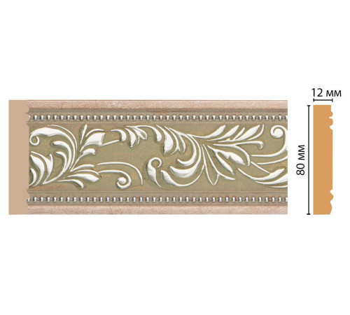 Молдинг DECOMASTER 150-59 80х12х2400 мм 150-59