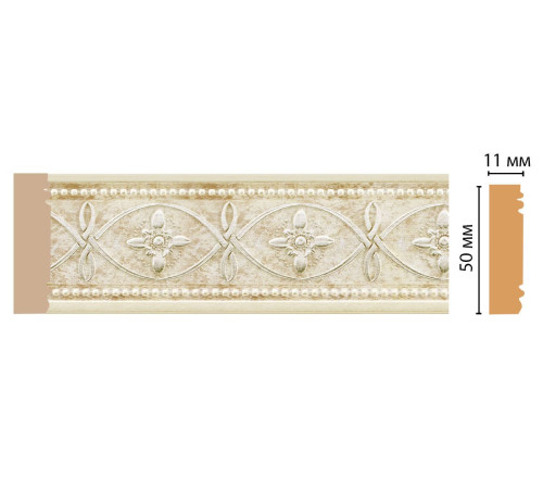 Молдинг DECOMASTER 156-937 ДМ 51х11х2400 мм 156-937 ДМ