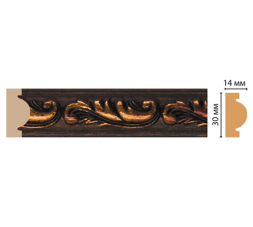 Молдинг DECOMASTER 157-966 30х13х2400 мм 157-966