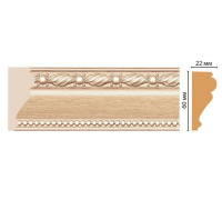 Молдинг DECOMASTER 161-11 ДМ полистирол 60х22х2400 мм 161-11 ДМ