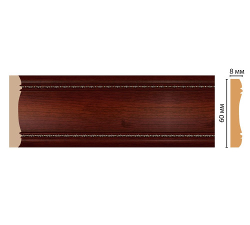 Молдинг DECOMASTER 185-52 60х8х2400 мм 36046