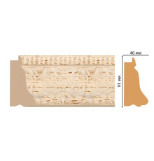 Багет из полистирола Decomaster 91х46х2900 мм 413-919