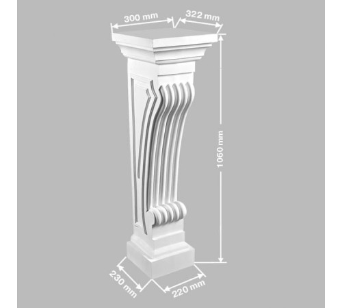 Пьедестал DECOMASTER 1060х300х322 мм 68687