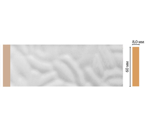 Молдинг DECOMASTER D040 60х8х2400 мм D040-114