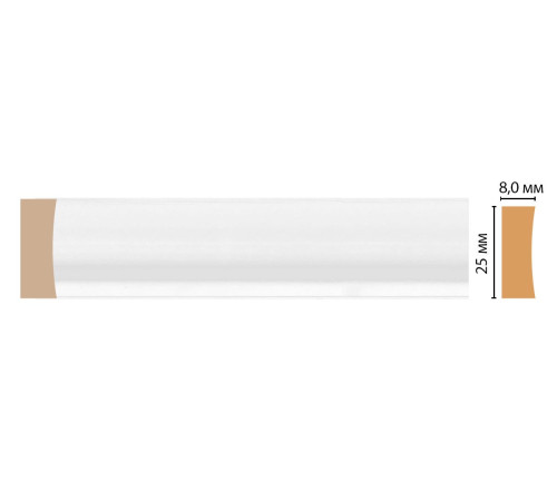 Молдинг DECOMASTER D046-114 ДМ 25х8х2400 мм D046-114 ДМ