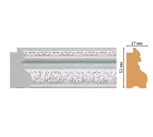 Багет из полистирола DECOMASTER FM30-2 52х27х2850 мм FM30-2