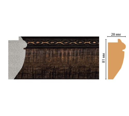 Багет DECOMASTER FM8-2 81x28x2850 мм FM8-2