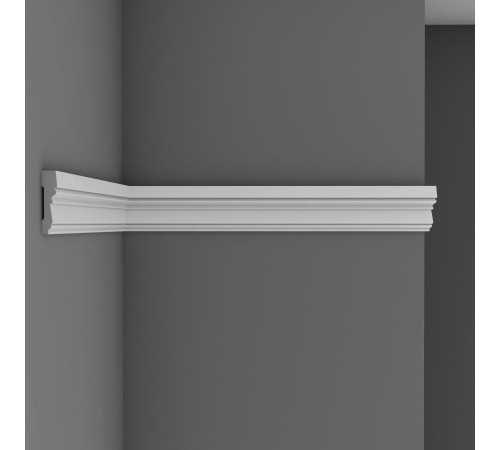 Молдинг гладкий DECOMASTER 78х20х2400 мм 97201