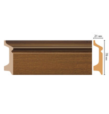 Плинтус напольный Decomaster D122-85 ДМ 78х21х2400 мм D122-85 ДМ