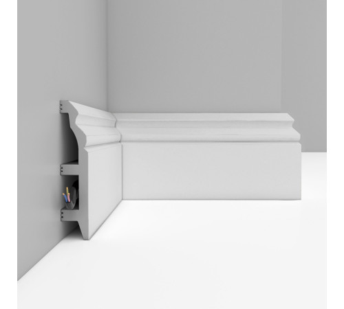 Плинтус напольный DECOMASTER D232-115 ДМ 100х22х2400 мм белый матовый D232-115 ДМ