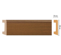Плинтус напольный DECOMASTER D234-85 DM 58х16х2400 мм D234-85 DM
