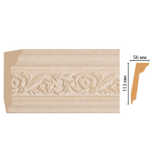 Плинтус потолочный DECOMASTER 129D-18D полистирол 113х56х2400 мм 129D-18D