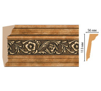 Плинтус потолочный DECOMASTER 129D-57 113х56х2400 мм 129D-57