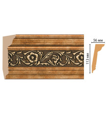 Плинтус потолочный DECOMASTER 129D-57 113х56х2400 мм 129D-57