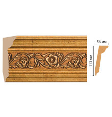 Плинтус потолочный DECOMASTER 129D-58 113х56х2400 мм 129D-58