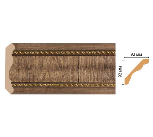 Плинтус потолочный DECOMASTER 171-3 92х92х2400 мм 35901