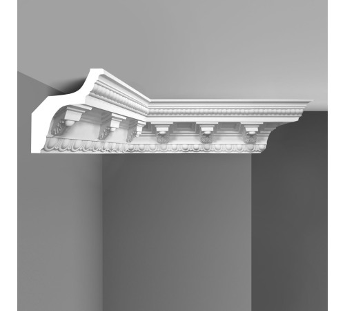 Плинтус потолочный DECOMASTER 95308A с рисунком полиуретан 130х140х2400 мм 95308A