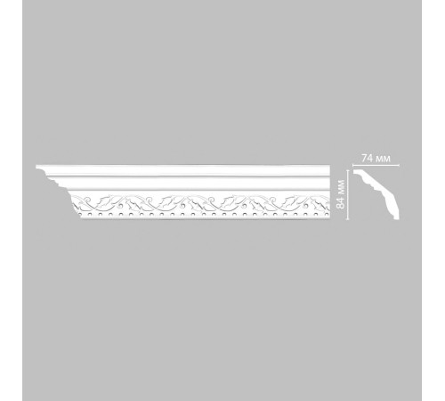 Плинтус потолочный с рисунком DECOMASTER 95621F гибкий 70х84х2400 мм 95621F