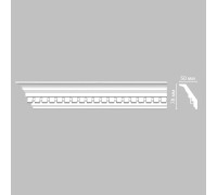 Плинтус потолочный DECOMASTER DT-22 с рисунком 78х50х2400 мм DT-22