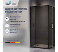 Душевой уголок RGW Leipzig LE-45B 1200x1000 мм черный 77124520-34