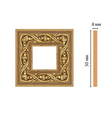 Вставка декоративная цветная Decomaster 50х50х8 мм 130-2-4