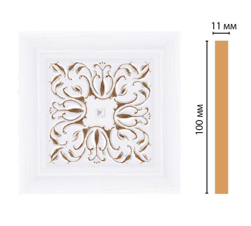 Вставка декоративная цветная Decomaster 100х100х11 мм 164-2-118