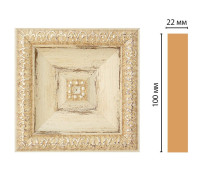 Вставка декоративная DECOMASTER D207-1028 100х100х22 мм D207-1028