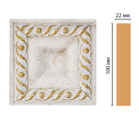 Вставка декоративная DECOMASTER D207 100x100x22 мм D207-40