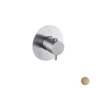 Смеситель для душа Newform X-STEEL 316 встраиваемый термостатический внешняя часть PVD brushed pale gold 67670EX.59.098