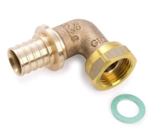 Угольник-переходник REHAU RAUTITAN RX+ 16-G 1/2 с накидной гайкой 14563963001