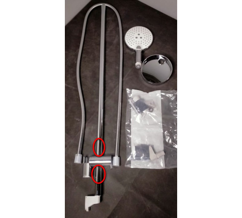 Душевой гарнитур Hansgrohe Raindance Select S 900 мм 125 мм 3 режима с мыльницей 26631400