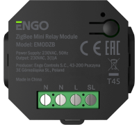Реле беспроводное ENGO ZigBee со встроенным репитером 230 В EMODZB