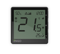 Терморегулятор для фанкойлов ENGO EFAN230B программируемый Wi-Fi черный EFAN230B